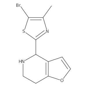 5-bromo-2-{4H,5H,6H,7H-furo[3,2-c]pyridin-4-yl}-4-methyl-1,3-thiazole Structure