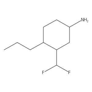 3-(Difluoromethyl)-4-propylcyclohexan-1-amine结构式