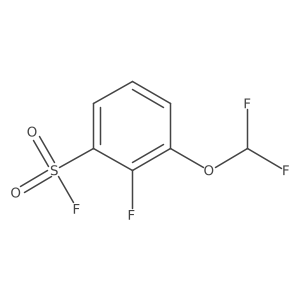 3-(Difluoromethoxy)-2-fluorobenzene-1-sulfonyl fluoride Structure