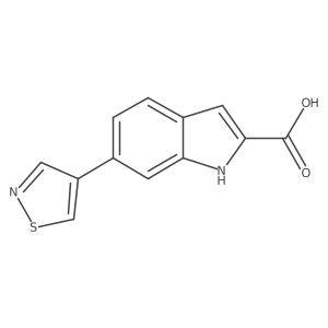 6-(1,2-Thiazol-4-yl)-1H-indole-2-carboxylic acid Structure
