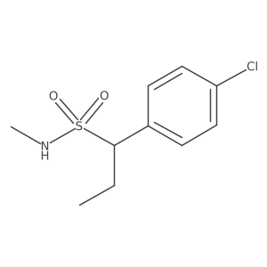 1-(4-chlorophenyl)-N-methylpropane-1-sulfonamide Structure
