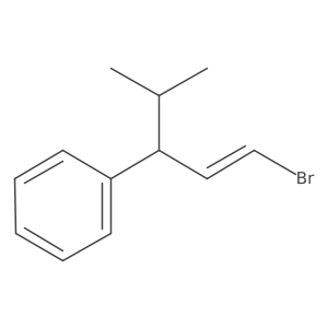 (1-Bromo-4-methylpent-1-en-3-yl)benzene Structure