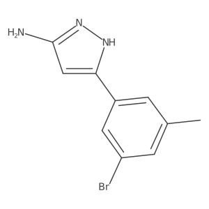 5-(3-bromo-5-methylphenyl)-1H-pyrazol-3-amine Structure