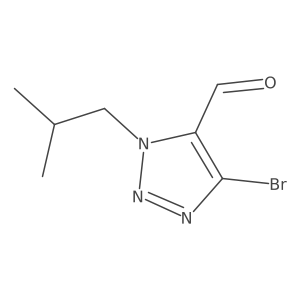 4-bromo-1-(2-methylpropyl)-1H-1,2,3-triazole-5-carbaldehyde Structure