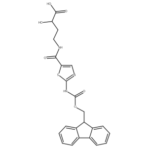 (2S)-4-{[2-({[(9H-fluoren-9-yl)methoxy]carbonyl}amino)-1,3-thiazol-5-yl]formamido}-2-hydroxybutanoic acid Structure