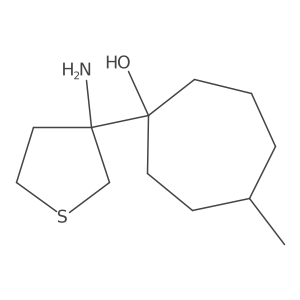 1-(3-Aminothiolan-3-yl)-4-methylcycloheptan-1-ol Structure