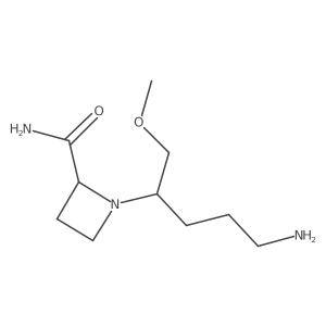 1-(5-Amino-1-methoxypentan-2-yl)azetidine-2-carboxamide结构式
