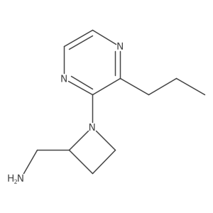 [1-(3-Propylpyrazin-2-yl)azetidin-2-yl]methanamine结构式