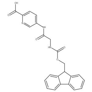 5-[2-({[(9H-fluoren-9-yl)methoxy]carbonyl}amino)acetamido]pyridine-2-carboxylic acid结构式