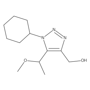 [1-cyclohexyl-5-(1-methoxyethyl)-1H-1,2,3-triazol-4-yl]methanol Structure