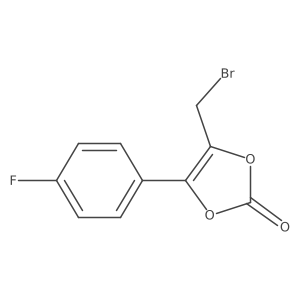 4-(bromomethyl)-5-(4-fluorophenyl)-2H-1,3-dioxol-2-one结构式
