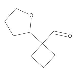 1-(Oxolan-2-yl)cyclobutane-1-carbaldehyde Structure