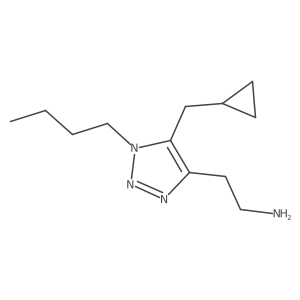 2-[1-butyl-5-(cyclopropylmethyl)-1H-1,2,3-triazol-4-yl]ethan-1-amine Structure
