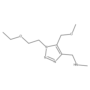 {[1-(2-ethoxyethyl)-5-(methoxymethyl)-1H-1,2,3-triazol-4-yl]methyl}(methyl)amine结构式