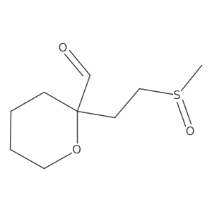 2-(2-Methanesulfinylethyl)oxane-2-carbaldehyde Structure