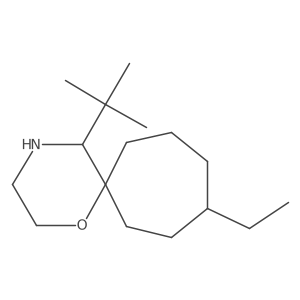 5-Tert-butyl-9-ethyl-1-oxa-4-azaspiro[5.6]dodecane Structure