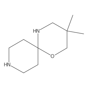 3,3-Dimethyl-1-oxa-5,9-diazaspiro[5.5]undecane Structure