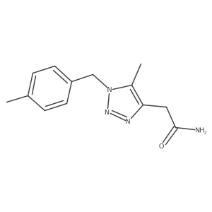 2-{5-methyl-1-[(4-methylphenyl)methyl]-1H-1,2,3-triazol-4-yl}acetamide Structure