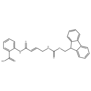 2-[4-({[(9H-fluoren-9-yl)methoxy]carbonyl}amino)but-2-enamido]benzoic acid结构式