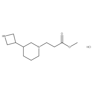 3-(3-Azetidinyl)-1-piperidinepropanoic acid methyl ester hydrochloride Structure