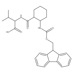 (2S)-2-{[(1RS,2SR)-2-({[(9H-fluoren-9-yl)methoxy]carbonyl}amino)cyclohexyl]formamido}-3-methylbutanoic acid结构式