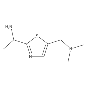 (1S)-1-{5-[(dimethylamino)methyl]-1,3-thiazol-2-yl}ethan-1-amine Structure