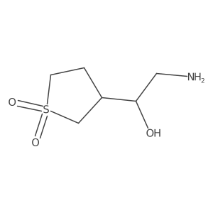 3-[(1S)-2-amino-1-hydroxyethyl]-1lambda6-thiolane-1,1-dione Structure