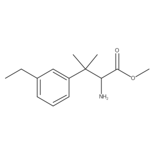 Methyl 2-amino-3-(3-ethylphenyl)-3-methylbutanoate结构式