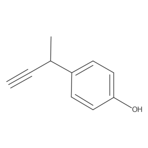 4-(But-3-yn-2-yl)phenol Structure