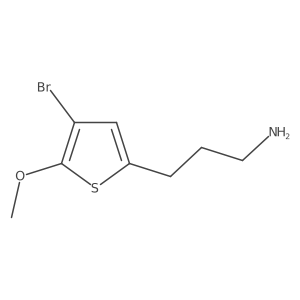 3-(4-Bromo-5-methoxythiophen-2-yl)propan-1-amine结构式