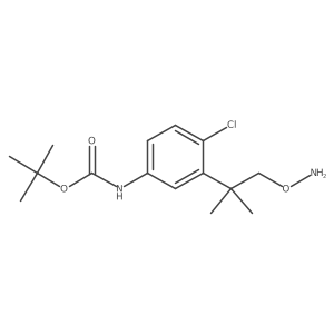 tert-butyl N-{3-[1-(aminooxy)-2-methylpropan-2-yl]-4-chlorophenyl}carbamate Structure