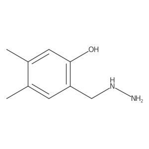 2-(Hydrazinylmethyl)-4,5-dimethylphenol结构式