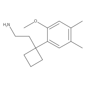 2-[1-(2-Methoxy-4,5-dimethylphenyl)cyclobutyl]ethan-1-amine Structure