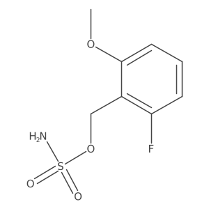 (2-Fluoro-6-methoxyphenyl)methyl sulfamate结构式
