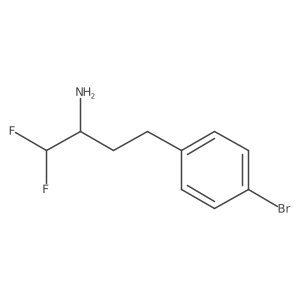 4-(4-Bromophenyl)-1,1-difluorobutan-2-amine Structure