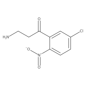 3-Amino-1-(5-chloro-2-nitrophenyl)propan-1-one结构式