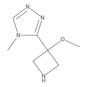 3-(3-methoxyazetidin-3-yl)-4-methyl-4H-1,2,4-triazole Structure