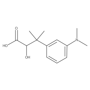 3-[3-(Dimethylamino)phenyl]-2-hydroxy-3-methylbutanoic acid结构式