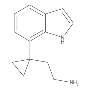2-[1-(1H-indol-7-yl)cyclopropyl]ethan-1-amine Structure