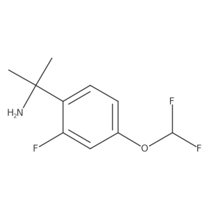 2-[4-(Difluoromethoxy)-2-fluorophenyl]propan-2-amine结构式