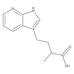 2-methyl-4-{1H-pyrrolo[2,3-b]pyridin-3-yl}butanoic acid Structure