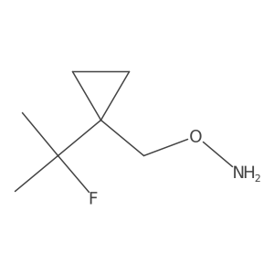 O-{[1-(2-fluoropropan-2-yl)cyclopropyl]methyl}hydroxylamine结构式