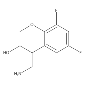 3-Amino-2-(3,5-difluoro-2-methoxyphenyl)propan-1-ol Structure