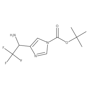 tert-butyl 4-(1-amino-2,2,2-trifluoroethyl)-1H-imidazole-1-carboxylate Structure