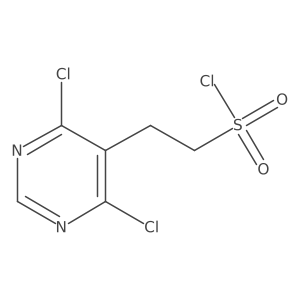 2-(4,6-Dichloropyrimidin-5-yl)ethane-1-sulfonyl chloride Structure