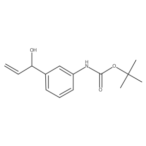 tert-butyl N-[3-(1-hydroxyprop-2-en-1-yl)phenyl]carbamate结构式