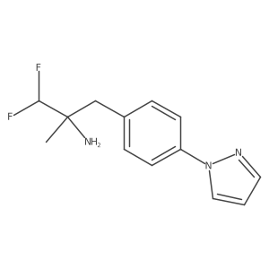 1,1-difluoro-2-methyl-3-[4-(1H-pyrazol-1-yl)phenyl]propan-2-amine Structure