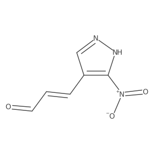 3-(3-nitro-1H-pyrazol-4-yl)prop-2-enal Structure