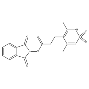 1,3-dioxo-2,3-dihydro-1H-isoindol-2-yl 3-(3,5-dimethyl-1,1-dioxo-2H-1lambda6,2,6-thiadiazin-4-yl)propanoate Structure