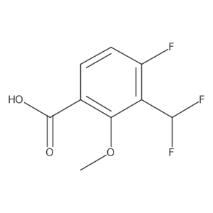 3-(Difluoromethyl)-4-fluoro-2-methoxybenzoic acid Structure